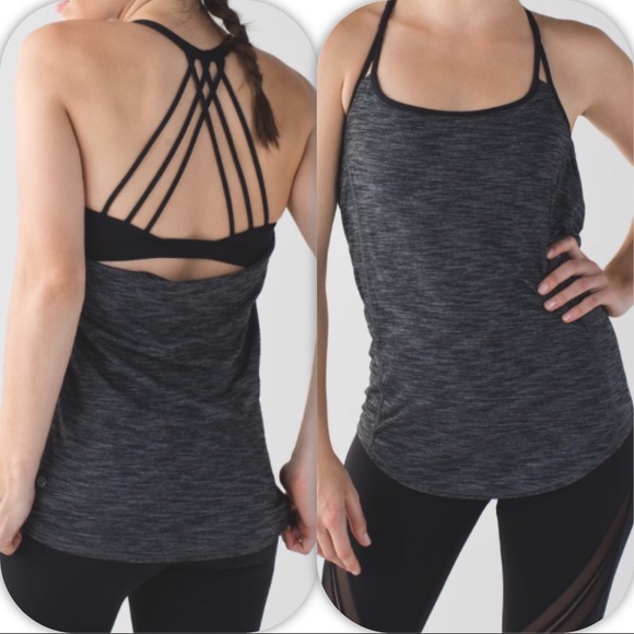 lululemon athletica Tops - NWT HBLK HEATHERED BLACK LULULEMON LIGHTEN UP TANK